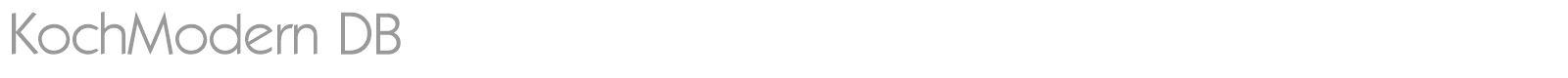 KochModern DB font preview